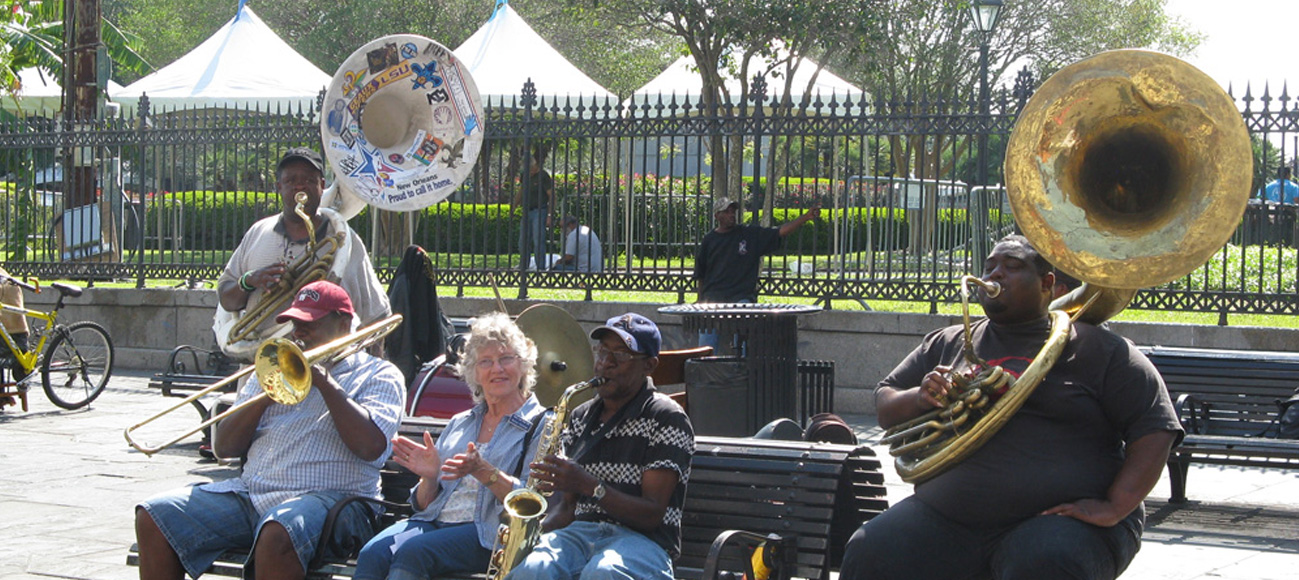 French Quarter Festival New Orleans Tour local jazz musicians